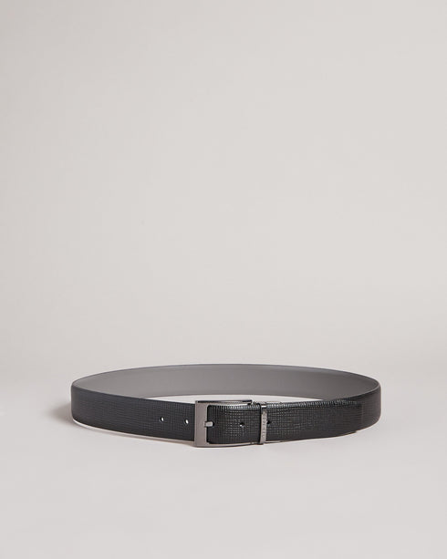 <P>Cross Hatch Leather Reversible Belt</P>